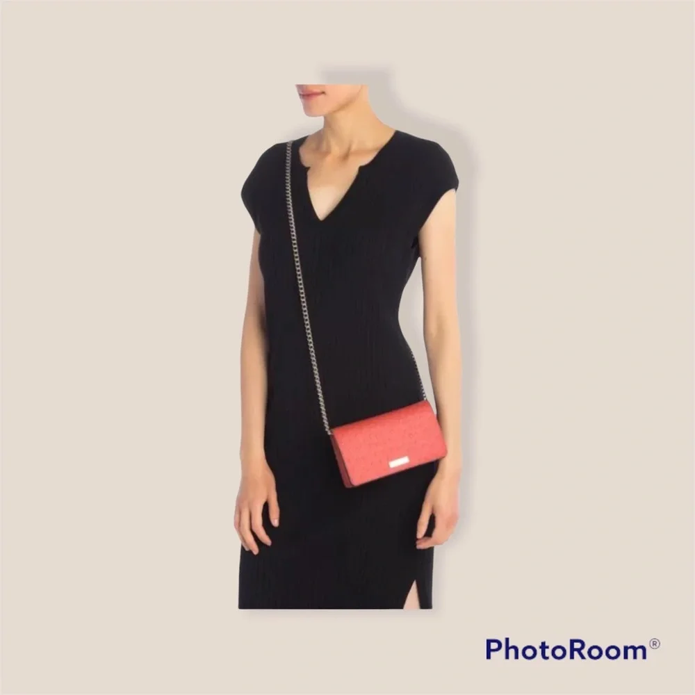 Kate Spade orange clutch convertible